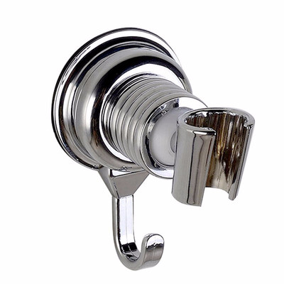 

High quality bathroom adjustable fixed shower accessories base with hook 360 degree rotating base bathroom accessories