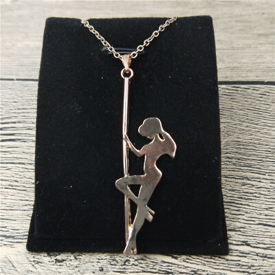 

New Pole Dancer Necklace Trendy Style Pole Dancer Pendant Necklace Women Fashion Figure Jewellery