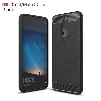 

Goowiiz Phone Case For Huawei Maimang 6Mate 10 LiteNova 2iHonor 9i Fashion Slim Carbon Fiber TPU Soft Silicone