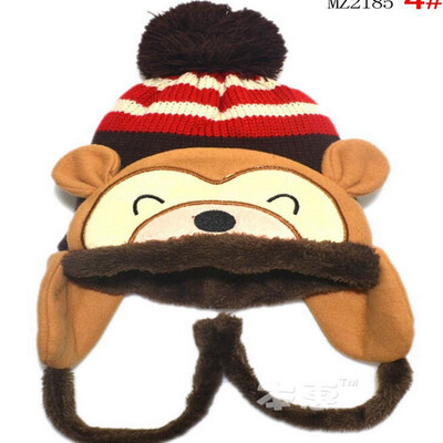 

Buebos Ninos Children's Hat Autumn Winter Style Cartoon Cashmere Earmuffs Kids Boy Girl Beanie Hat
