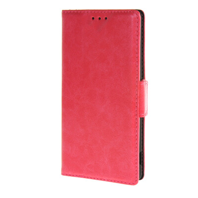 

MOONCASE Case for Sony Xperia M4 Aqua Case Wallet Card Slot with Kickstand Flip Leather Back Case Cover Hot pink