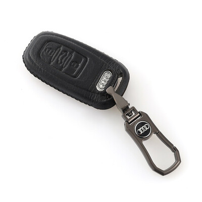 

Che Dapin Audi leather key case Audi A6L Q5 A5 A8L A4L key protective case sleeve buckle Audi A6 brown
