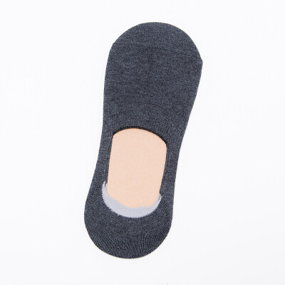 

Men&39s Cotton Pure Color Sicial Gel Anti Skid Soft Socks