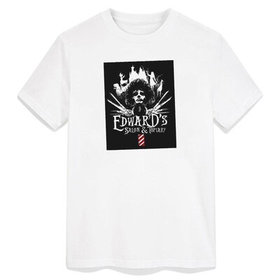 

Men T Shirt Edwards Scissorhands Johnny Depp Tim Burton Movie T Shirt Man Printed 100 Cotton Fashion O-neck Tshirt