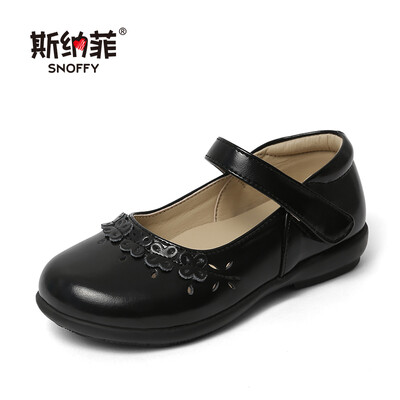 

Snafy childrens shoes new girls shoes black show shoes childrens baby students princess performance shoes childrens performance shoes single shoes 18623 black 30