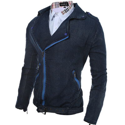 

Zogaa New Mens Jacket Fashion Jeans Slim Short