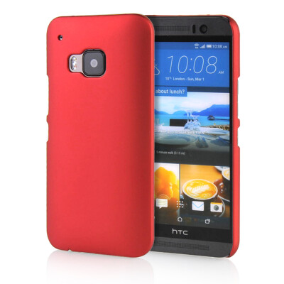 

MOONCASE Hard Rubberized Rubber Coating Devise Back Case Cover for HTC One M9 Red