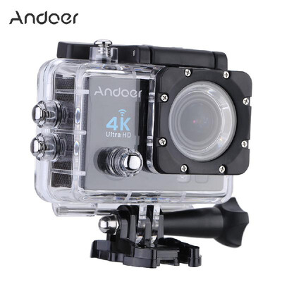 

Andoer 2" Ultra-HD LCD 4K 25FPS 1080P 60FPS Wifi Cam FPV Video Output 16MP Action Camera 170°Wide-Angle Lens with Diving 30-meter