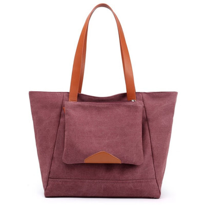 

Brand Large Pocket Casual Tote Female Travel Handbag Shoulder Crossbody Handbags Canvas Capacity Bags Women 2 Set Leisure bag