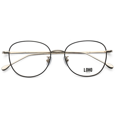 

LOHO glasses life myopia glasses frame female retro round frame glasses frame male literary round frame couple models glasses LH02005 gold