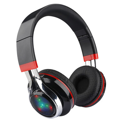 

TOPROAD LED audifonos Bluetooth Headphones Glowing Foldable Earphone Wireless Stereo Music Headset With Mic FM Radio TF Headset