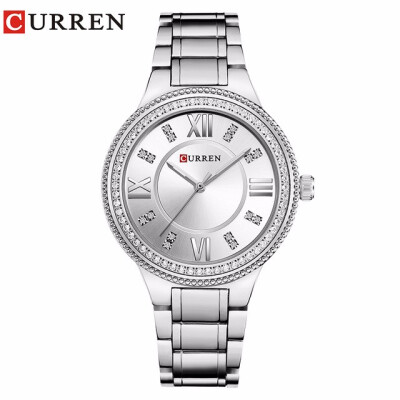 

CURREN 9004 Top Luxury Brand Women Quartz Watch Crystal Design Ladies wristwatches relogio feminino