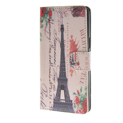

MOONCASE Eiffel Tower Leather Wallet Flip Card Slot Holster Pouch Stand Shell Back Case Cover for Samsung Galaxy A5