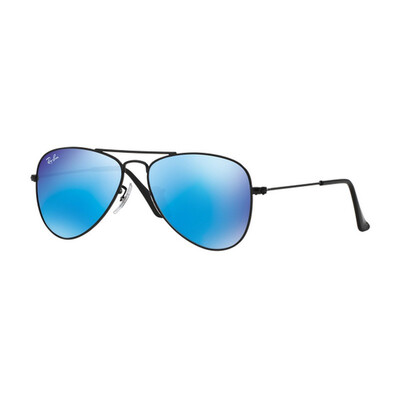 

RayBan Ray Ban солнцезащитных очки пилот серия для мальчиков и девочек маленькой юрты стильной рамки черного металла синих линзы очков солнцезащитных очки RJ9506S 201/55 50мм