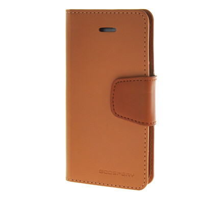 

MOONCASE чехол для iPhone 5G / 5S PU Leather Flip Wallet Card Slot Stand Back Cover Brown