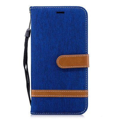 

GANGXUN®LG K10 2018 Stand Case Wallet Card Slots Denim Jeans Leather Case With Stand