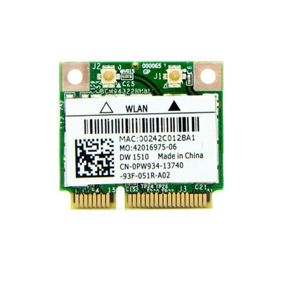 

Broadcom BCM94322HM8L Dual Band 300Mbps Wireless-N 80211abgn Notebook DW1510 Half Mini PCI-E WI-FI Network adapter