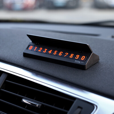 

Xiaomi Youpin Car Lives Tita Mini Temporary Parking Phone Number Plate black