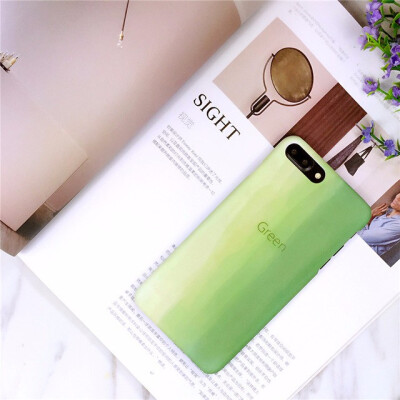 

Fashion Artistic Leaf Phone Case For iPhone 7 6 6S 8 Plus frosted Hard Bags For iPhone6S X leaves Back Cover Funda Shell