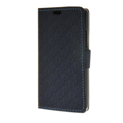 

MOONCASE Leather Wallet Flip Card Slot Pouch with Kickstand Shell Back Case Cover for Microsoft Lumia 640 Sapphire