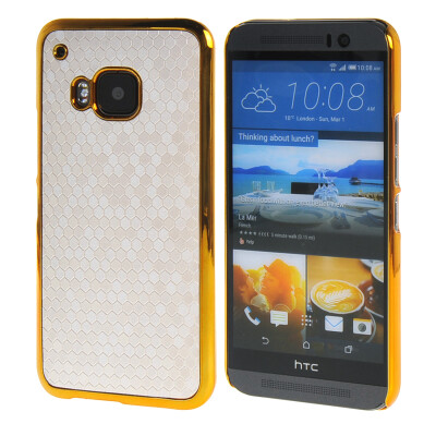 

MOONCASE Flash Flake Skin золото Chrome Hard Back чехол для Cover HTC One M9 белый