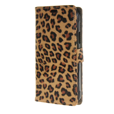 

MOONCASE Leopard Design Flip Leather Wallet Card Slot Stand Back чехол для Samsung Galaxy S6 Active G890 Leopard