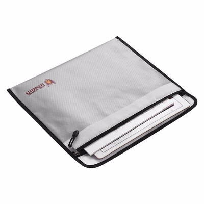 

Fireproof Document Bag Silicone Coated Fire Resistant Money File Folder Holder Organizer Safe Storage for Office Home Bank Cards P