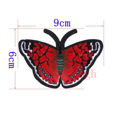 

1 Pcs Top New Brand Patches Bird Red Rose Flower Embroidered Patch DIY Iron On Sew On Fabric Repair Clothing For Wedding Patches