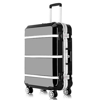 

202428 inch spinner ABS PC PU splice rolling luggage bag hardside cabin trolley suitcase case Aluminum frame brushed travel box