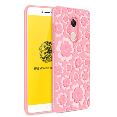 

Goowiiz Fashion Phone Case For Xiaomi Redmi 4XNote 4Note 4X 3D Relief Flower Ultrathin Soft TPU Full Protection