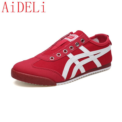 

AiDELi New mens canvas shoes breathable mens shoes fashion casual shoes