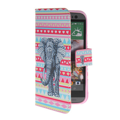 

MOONCASE Pattern Style Leather Side Flip Wallet Card Slot Pouch Stand Shell Back ЧЕХОЛ ДЛЯ HTC One 2 (M8)