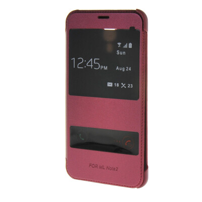 

MOONCASE чехол для Meizu M2 Note Meilan Note2 Ultra Slim View Window Flip Leather Case Cover Red