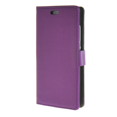 

MOONCASE Litch Skin Leather Card Slot Wallet Bracket Back чехол для Huawei P8 Lite Purple