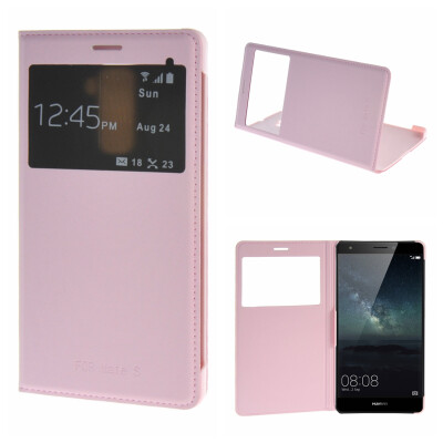 

MOONCASE for Huawei Mate  Case Premium PU Leather Pouch Flip Case Cover Pink