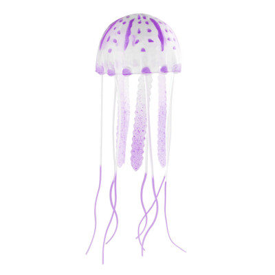 

55" Artificial Glowing Effect Fish Tank Decoration Aquarium Jellyfish Ornaments PURPLE