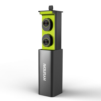 

Hyundai HYUNDAI Bluetooth Headset Wireless Binaural Mini In-Ear Subwoofer Sports Running Noise Reduction Business Bluetooth Headset GW10 Green