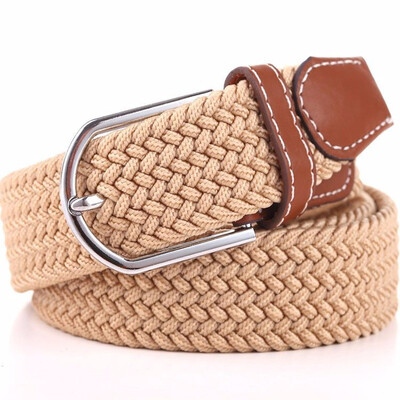 

Women Fashion Casual Pin Buckle Hip-hop Woven Canvas Belt