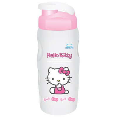 

LOCK&LOCK HELLO KITTY Childrens Easy Open Cup Student Cup Sports Bottle Cup 500ml Pink HPP727-CKT