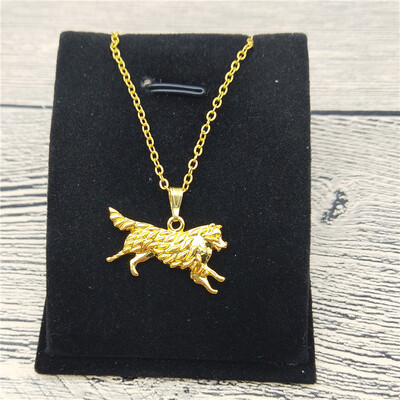 

New Australian Shepherd Necklace Trendy Style Pet Dog Pendant Necklace Women Fashion Pet Jewellery Animal Dog Jewellery