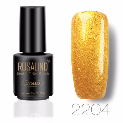 

ROSALIND Gel 1S 7ML Color Diamond Series Glitter Nail Gel Polish UV LED Soak-Off Nail Art Base Top Coat Needed gel lacquer