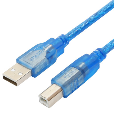 

Shanze (SAMZHE) Кабель для передачи данных высокого качества USB-2.0 BA-730 Общественный доступ к внешнему боковому порту AS / BM общего пользования USB Кабель для передачи данных прозрачный синий 3 метра