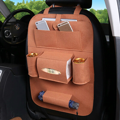 

Auto Car Organizer Backseat Bag Car-Styling Holder Multi-Pocket Seat Wool Felt Storage Container Hanging Box Car Storage for Kid