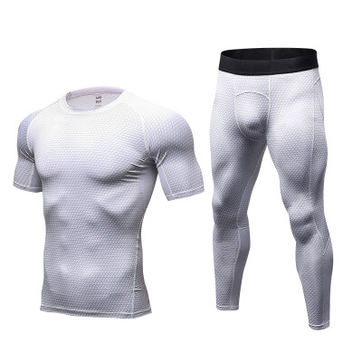 

Running T-shirt Pant Legging Mens Sportswear Demix Gym Sport Suit