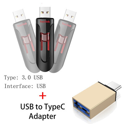 

100 Original SanDisk Pen Drives 16GB 32GB 64GB 128GB 256GB USB 30 Flash Drive Stick Pendrive Flashdisk USB Key U Disk