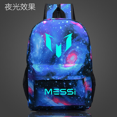 

Student School Backpack Messi Backpacker Teenager Luminous Bags Multicolored Male&Female College Anti-theft Boys School Bag