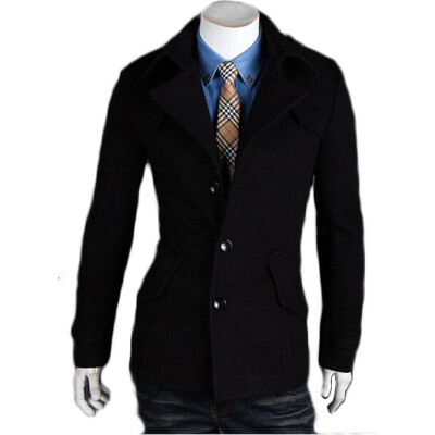 

Zogaa Autumn And Winter New Men's Wool Coat Single-breasted Casual