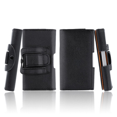 

Litchi Pattern Clip Belt Holster Protective Case Cover for iPhone 5G5S5C Black