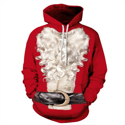 

QYDM0100Mens Hoodie 3D Printed Women Pullover Sweater