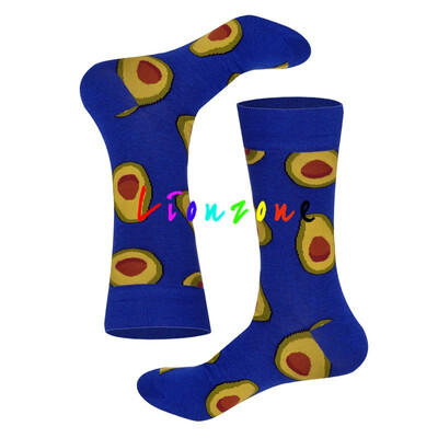 

LIONZONE New Arrived Happy Socks Women Plus Size With Taco Avocado Doughnut Foods Design Calcetines Socks Funny Gift